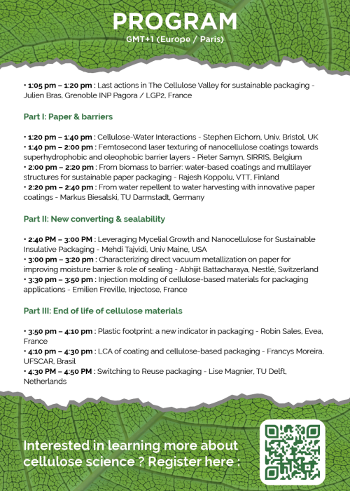 Flyer Cellience 2025 Verso